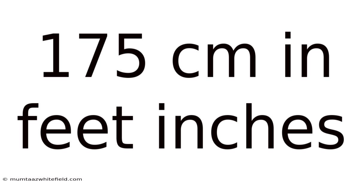 175 Cm In Feet Inches