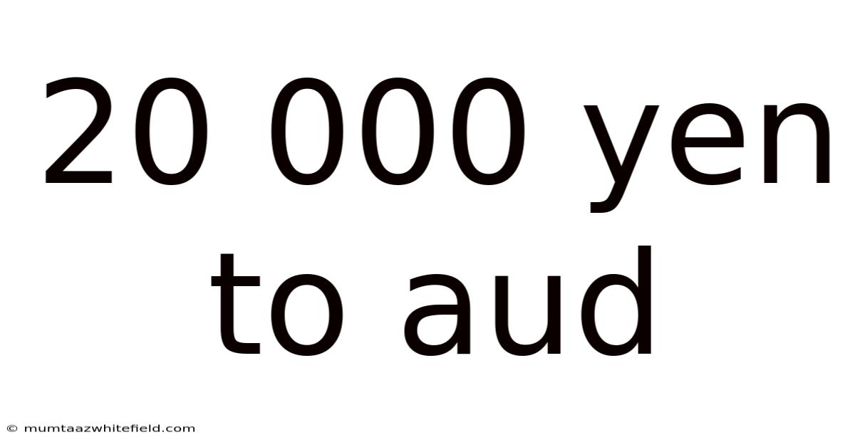 20 000 Yen To Aud
