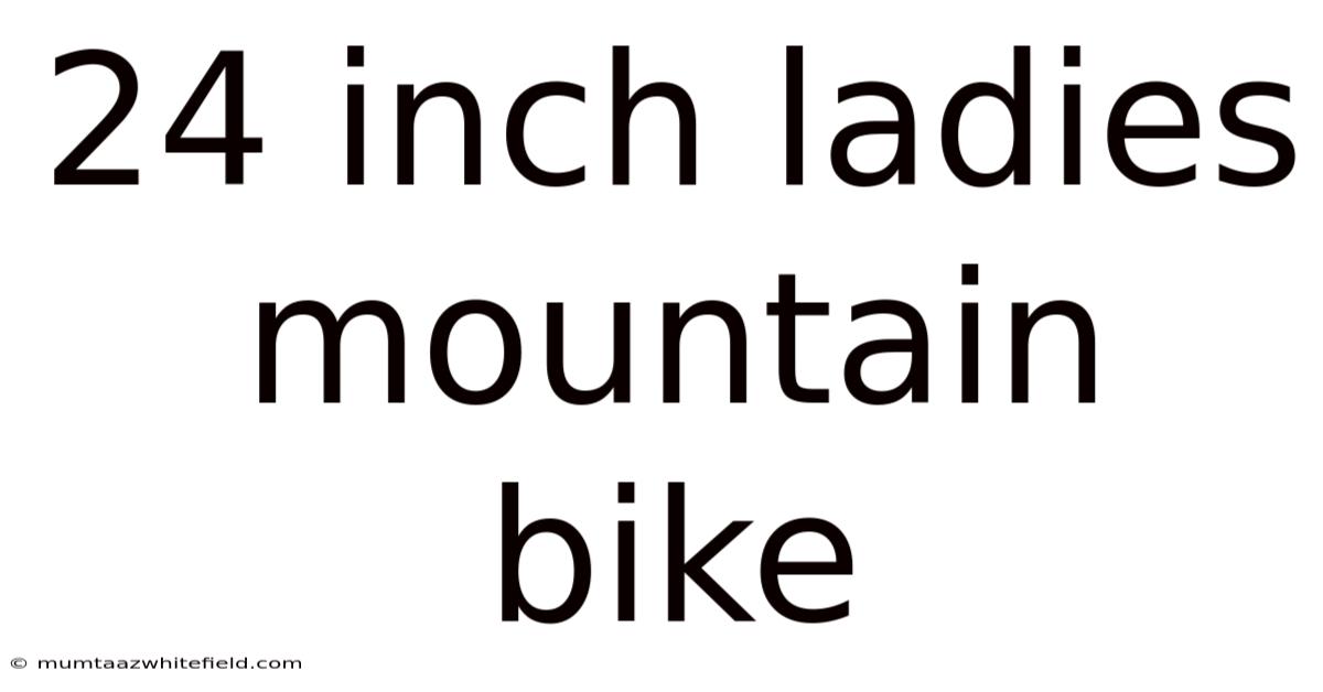 24 Inch Ladies Mountain Bike