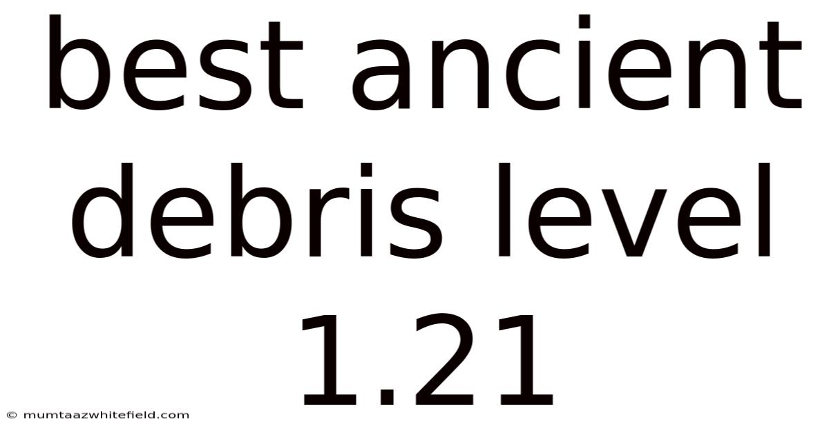 Best Ancient Debris Level 1.21