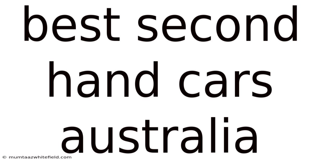 Best Second Hand Cars Australia