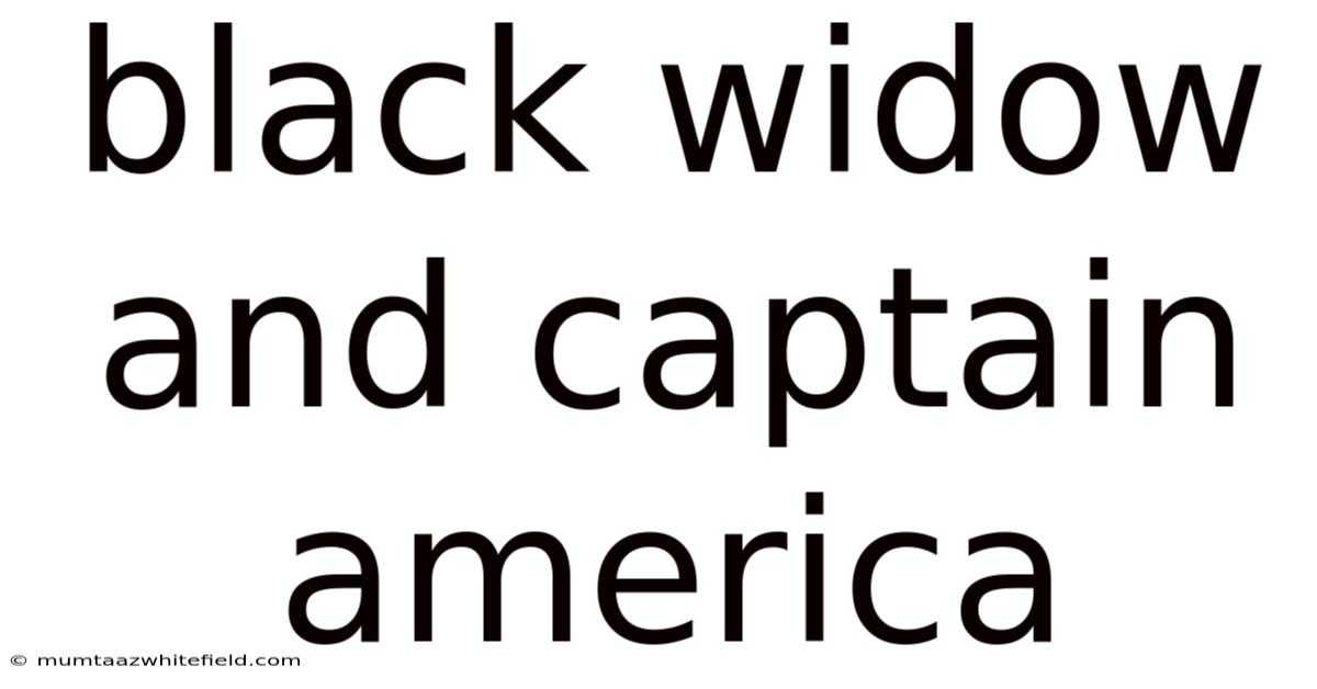 Black Widow And Captain America