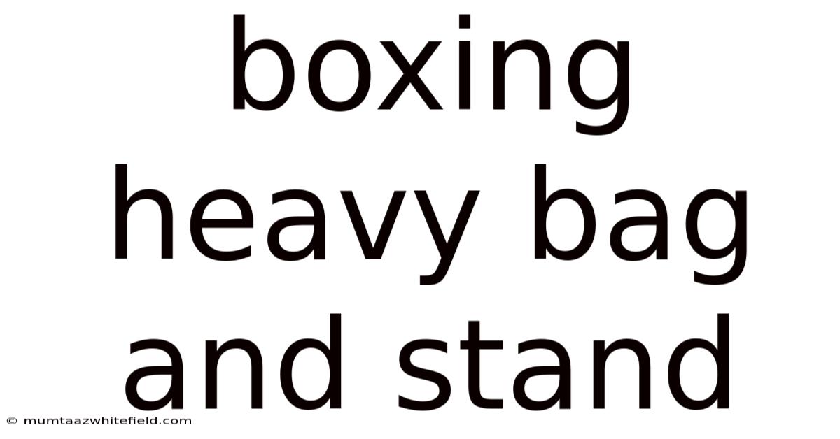 Boxing Heavy Bag And Stand