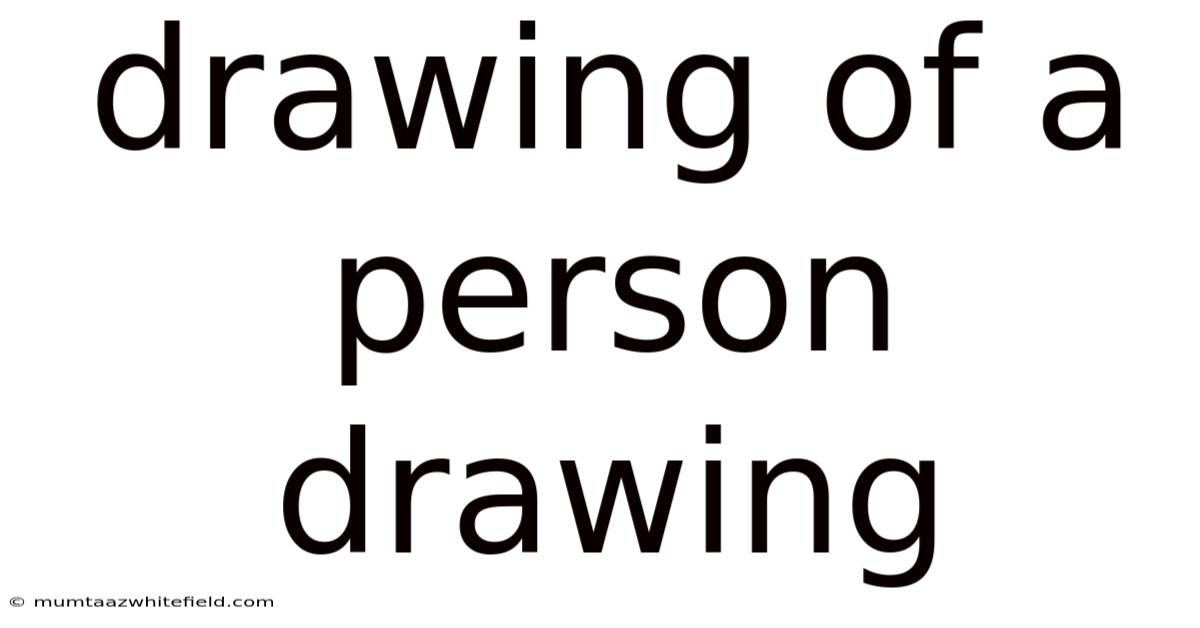 Drawing Of A Person Drawing