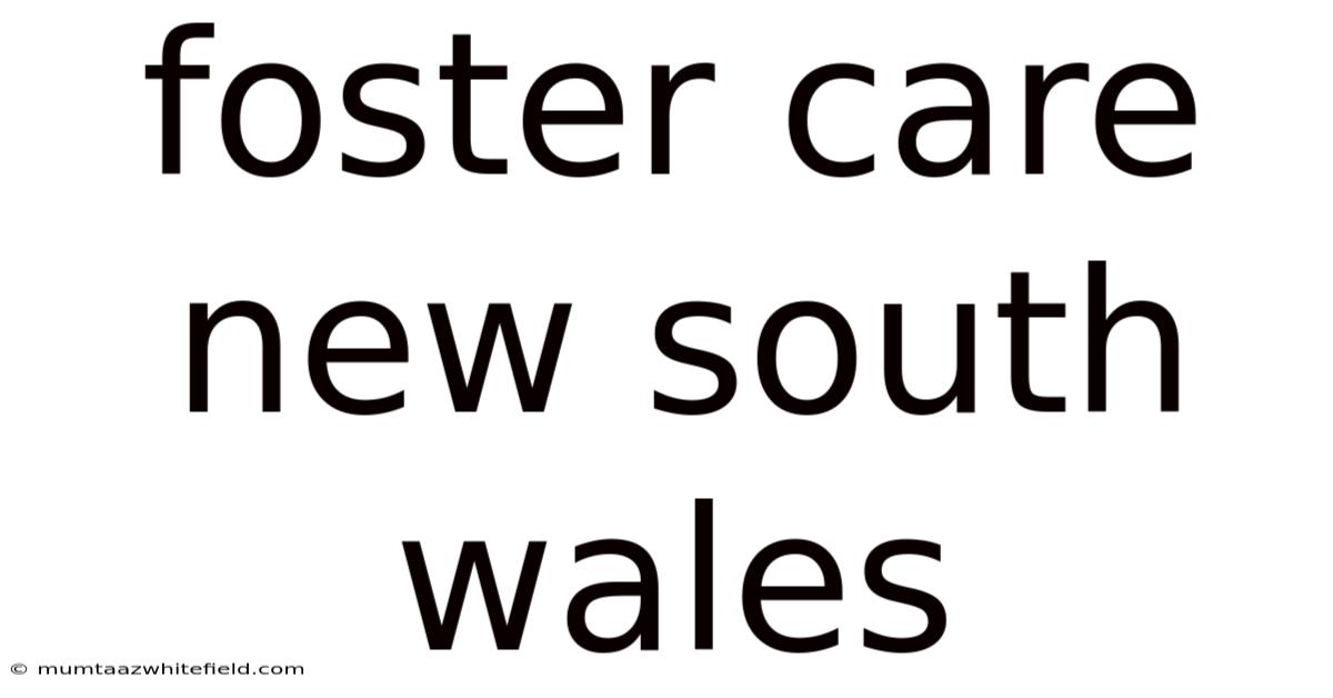 Foster Care New South Wales