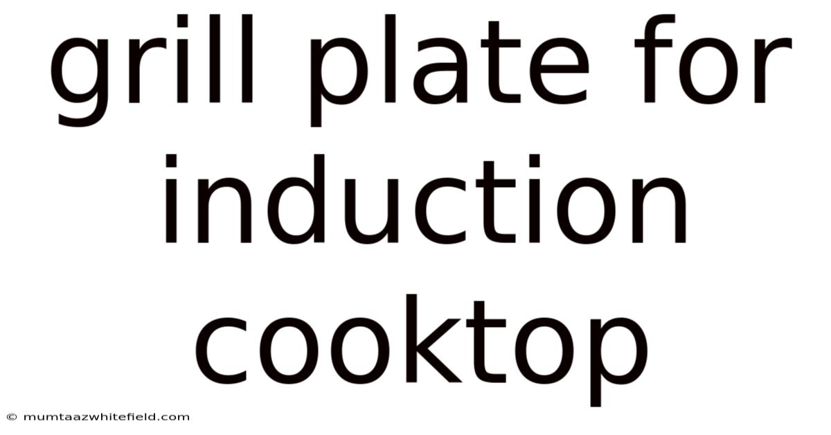 Grill Plate For Induction Cooktop
