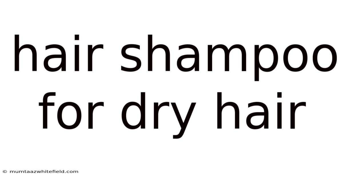 Hair Shampoo For Dry Hair