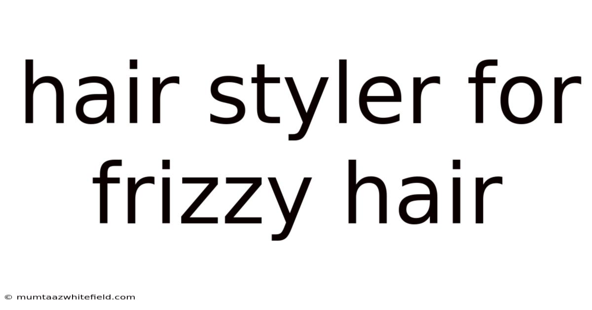 Hair Styler For Frizzy Hair