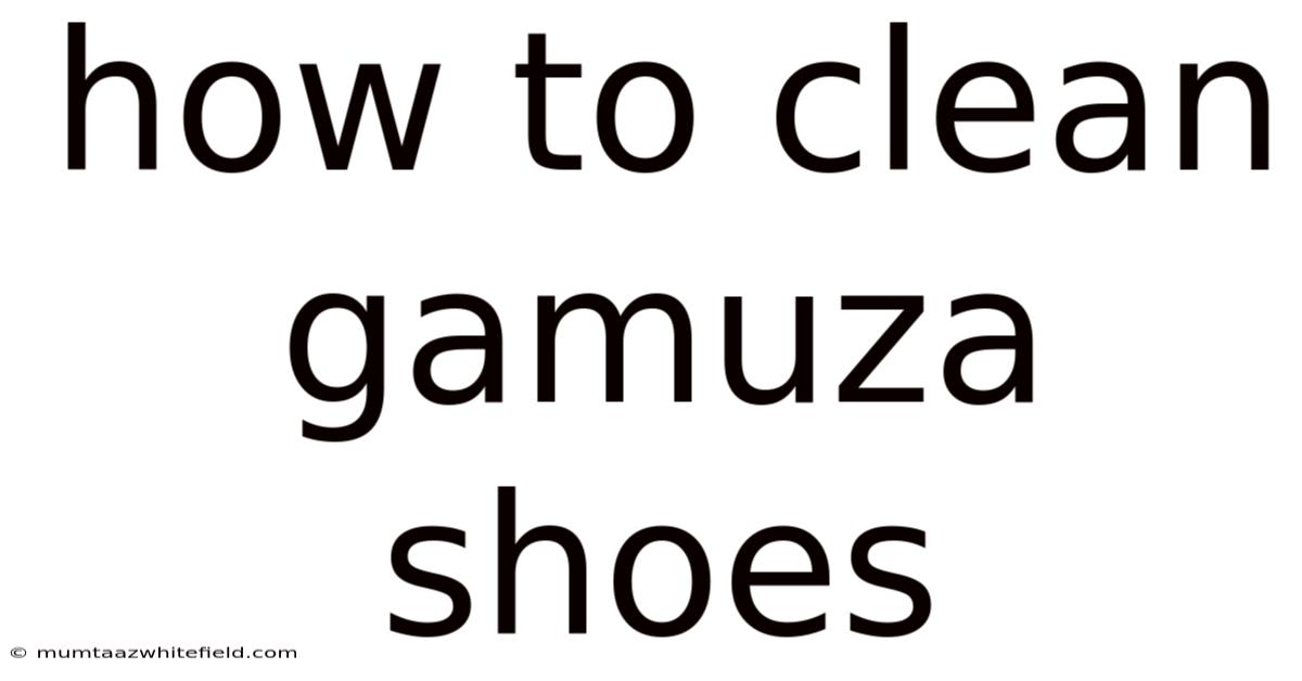 How To Clean Gamuza Shoes