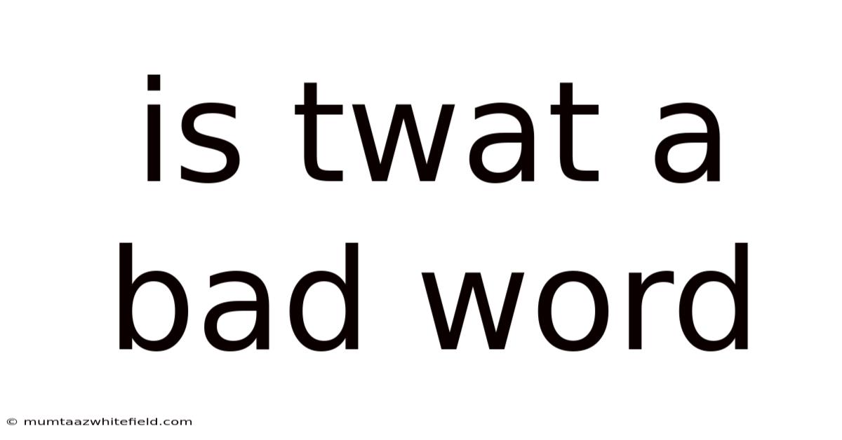Is Twat A Bad Word