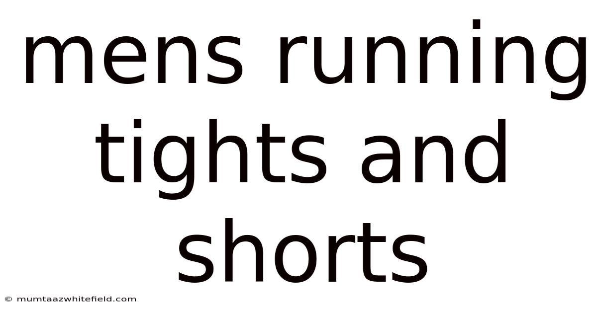 Mens Running Tights And Shorts