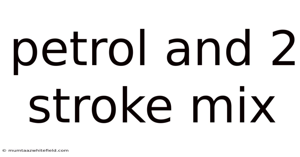 Petrol And 2 Stroke Mix