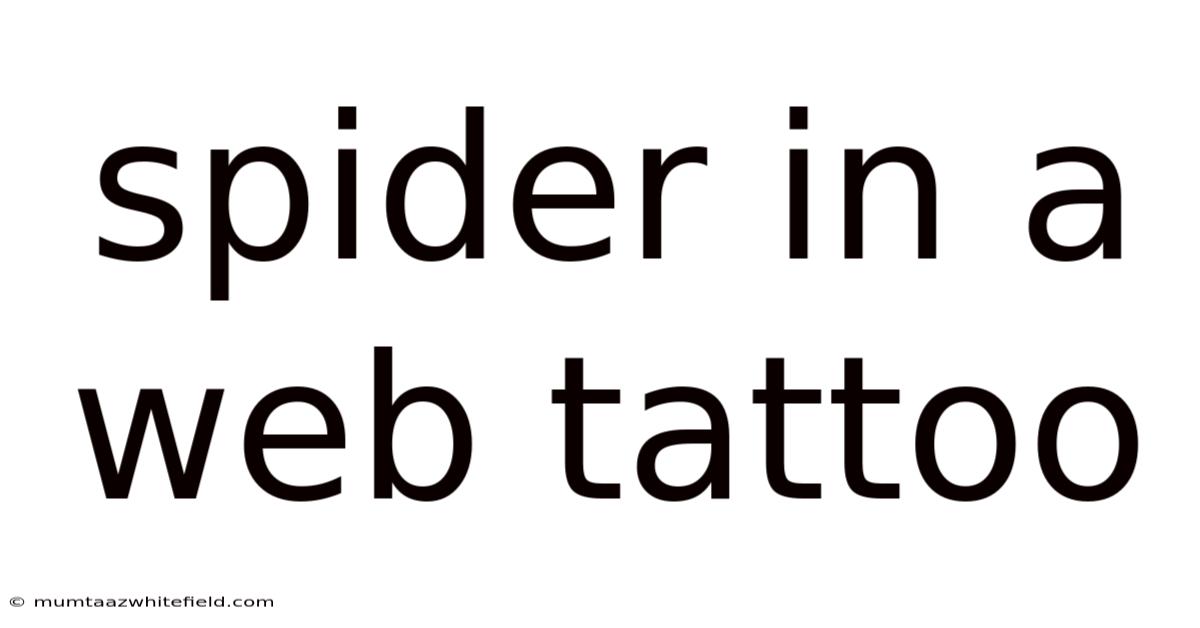 Spider In A Web Tattoo