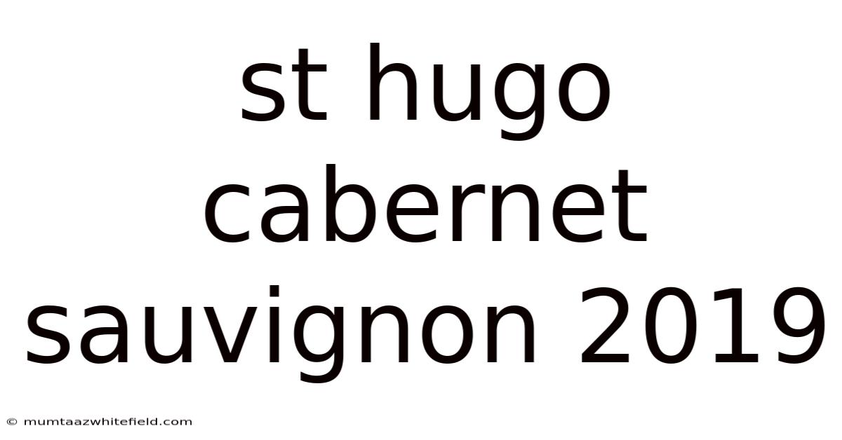 St Hugo Cabernet Sauvignon 2019