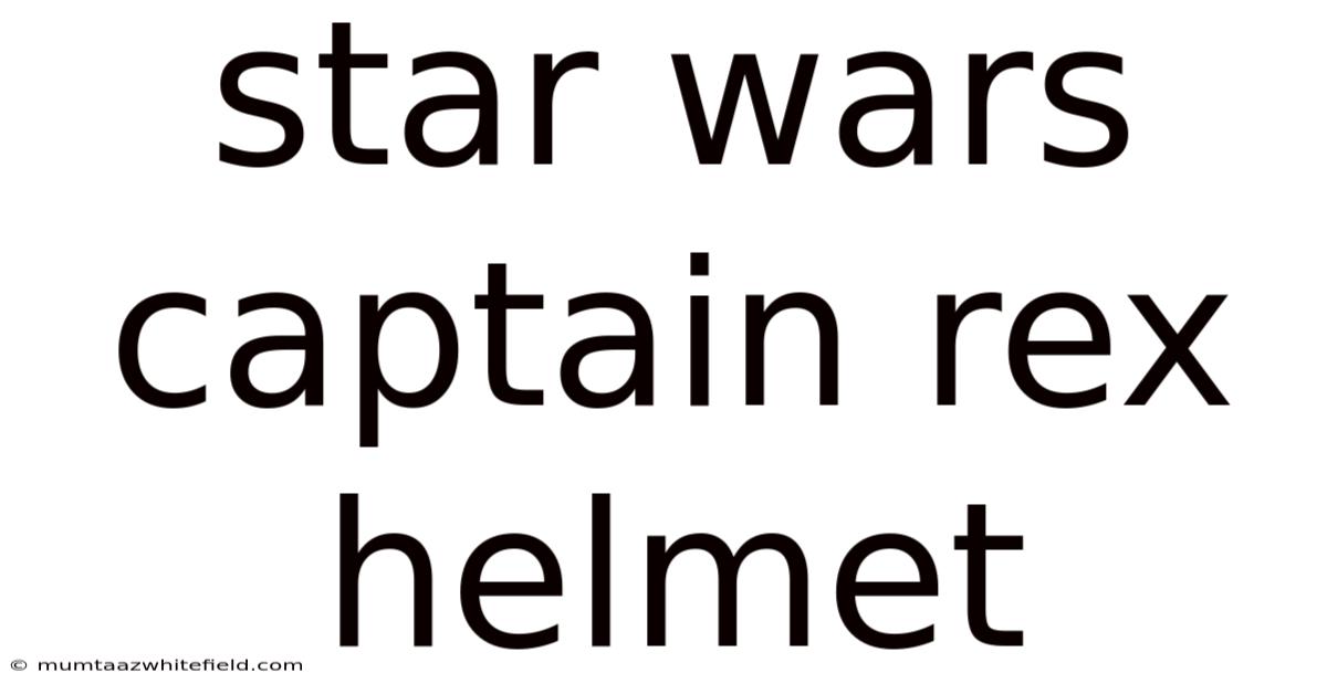 Star Wars Captain Rex Helmet