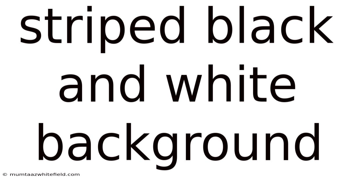 Striped Black And White Background