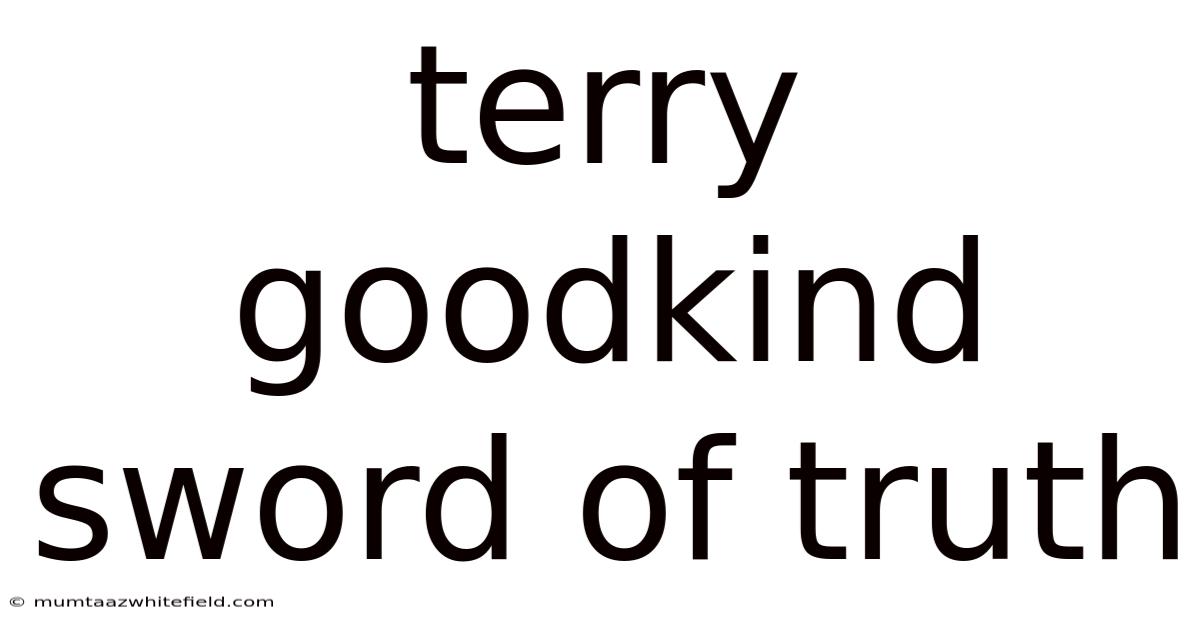 Terry Goodkind Sword Of Truth