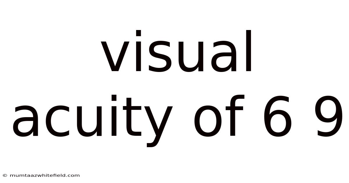 Visual Acuity Of 6 9